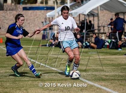 Thumbnail 3 in Estrella Foothills vs Valley Christian (PCDS Girls Soccer Desert Classic) photogallery.