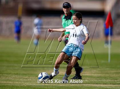 Thumbnail 3 in Estrella Foothills vs Valley Christian (PCDS Girls Soccer Desert Classic) photogallery.