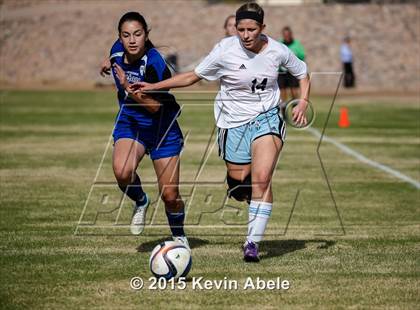 Thumbnail 2 in Estrella Foothills vs Valley Christian (PCDS Girls Soccer Desert Classic) photogallery.