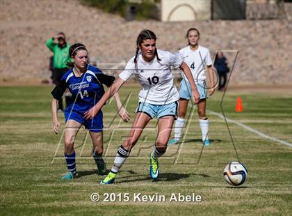 Thumbnail 1 in Estrella Foothills vs Valley Christian (PCDS Girls Soccer Desert Classic) photogallery.
