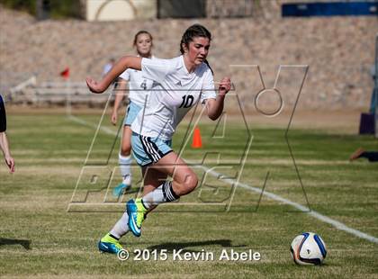 Thumbnail 1 in Estrella Foothills vs Valley Christian (PCDS Girls Soccer Desert Classic) photogallery.