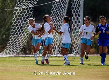 Thumbnail 1 in Estrella Foothills vs Valley Christian (PCDS Girls Soccer Desert Classic) photogallery.