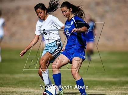 Thumbnail 1 in Estrella Foothills vs Valley Christian (PCDS Girls Soccer Desert Classic) photogallery.