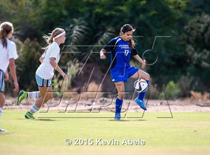 Thumbnail 1 in Estrella Foothills vs Valley Christian (PCDS Girls Soccer Desert Classic) photogallery.