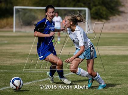 Thumbnail 2 in Estrella Foothills vs Valley Christian (PCDS Girls Soccer Desert Classic) photogallery.