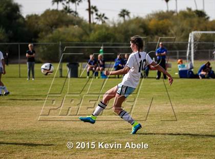 Thumbnail 2 in Estrella Foothills vs Valley Christian (PCDS Girls Soccer Desert Classic) photogallery.