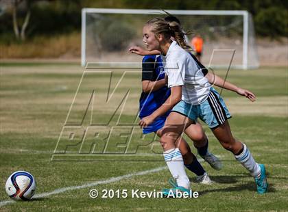 Thumbnail 1 in Estrella Foothills vs Valley Christian (PCDS Girls Soccer Desert Classic) photogallery.