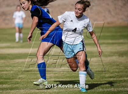 Thumbnail 3 in Estrella Foothills vs Valley Christian (PCDS Girls Soccer Desert Classic) photogallery.