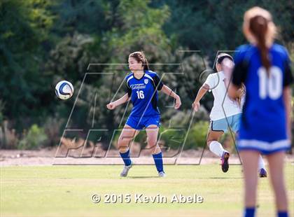 Thumbnail 2 in Estrella Foothills vs Valley Christian (PCDS Girls Soccer Desert Classic) photogallery.