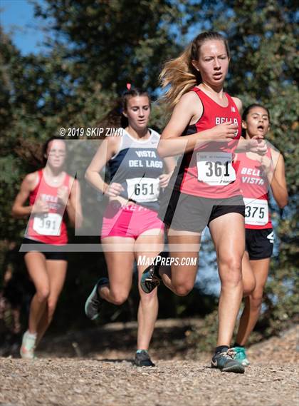 Thumbnail 2 in CIF Sac-Joaquin Section Cross Country Championships (D2 Girls) photogallery.