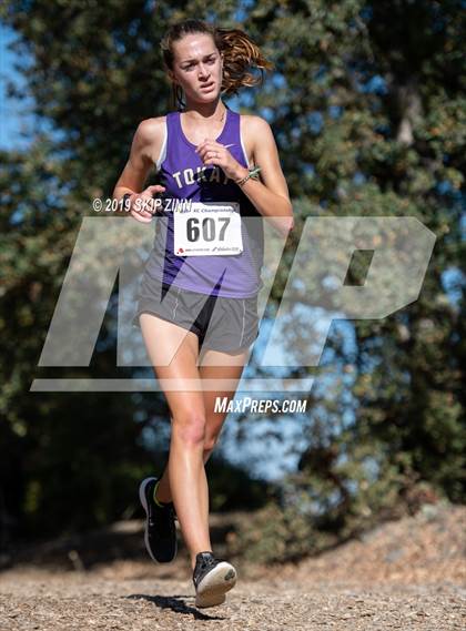 Thumbnail 2 in CIF Sac-Joaquin Section Cross Country Championships (D2 Girls) photogallery.