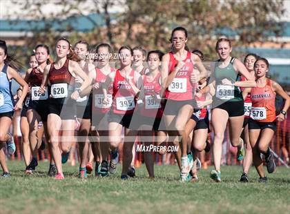 Thumbnail 2 in CIF Sac-Joaquin Section Cross Country Championships (D2 Girls) photogallery.