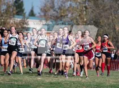 Thumbnail 2 in CIF Sac-Joaquin Section Cross Country Championships (D2 Girls) photogallery.
