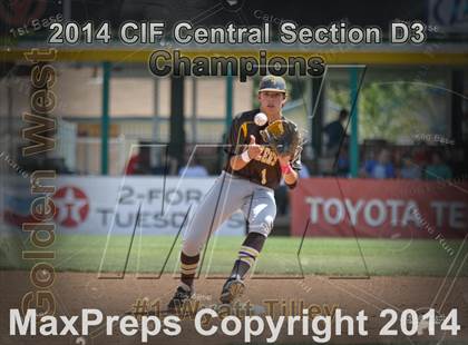 Thumbnail 1 in Golden West vs. Dinuba (CIF CS D3 Final) photogallery.
