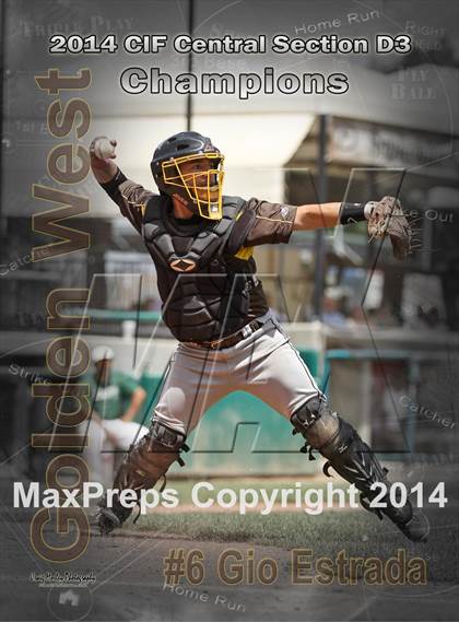Thumbnail 1 in Golden West vs. Dinuba (CIF CS D3 Final) photogallery.