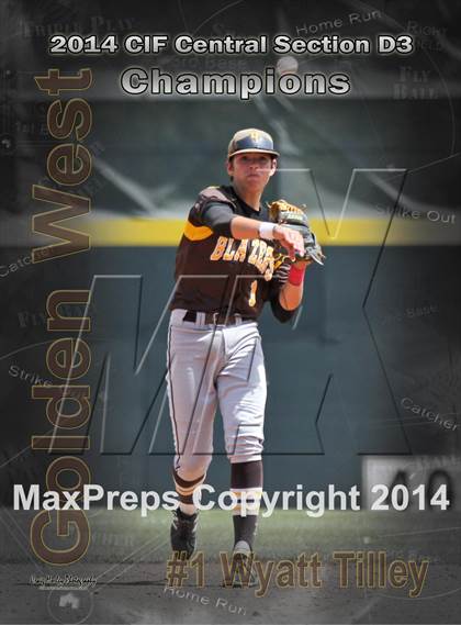 Thumbnail 2 in Golden West vs. Dinuba (CIF CS D3 Final) photogallery.