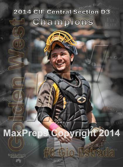 Thumbnail 2 in Golden West vs. Dinuba (CIF CS D3 Final) photogallery.