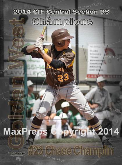 Thumbnail 1 in Golden West vs. Dinuba (CIF CS D3 Final) photogallery.