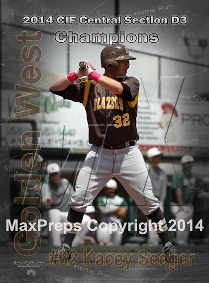 Thumbnail 2 in Golden West vs. Dinuba (CIF CS D3 Final) photogallery.
