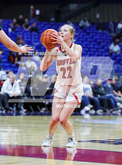 Thumbnail 2 in Gruver vs. Hearne (UIL 2A Basketball State Seminal) photogallery.