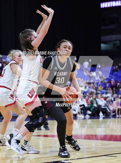 Thumbnail 3 in Gruver vs. Hearne (UIL 2A Basketball State Seminal) photogallery.