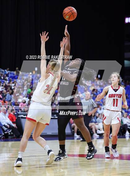 Thumbnail 3 in Gruver vs. Hearne (UIL 2A Basketball State Seminal) photogallery.