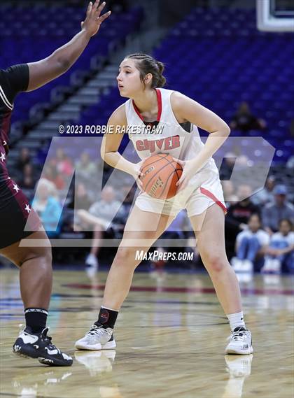 Thumbnail 2 in Gruver vs. Hearne (UIL 2A Basketball State Seminal) photogallery.