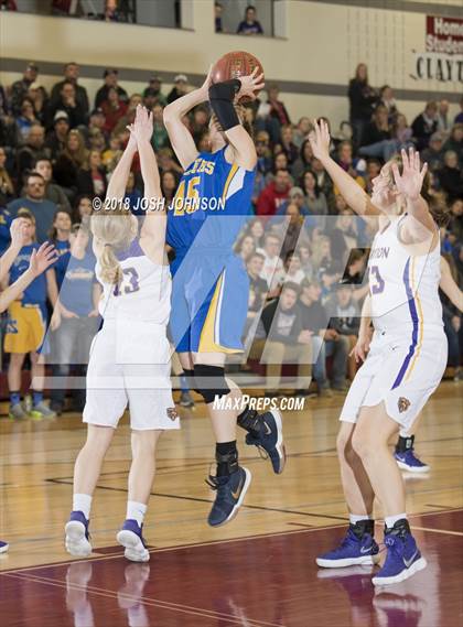 Thumbnail 1 in Clayton vs. Shell Lake (WIAA D5 Sectional Playoff)  photogallery.