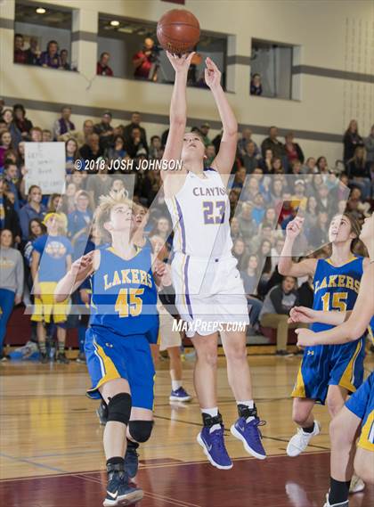 Thumbnail 1 in Clayton vs. Shell Lake (WIAA D5 Sectional Playoff)  photogallery.