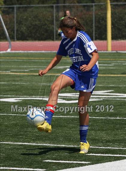 Thumbnail 2 in Forest Lake Christian vs. Bradshaw Christian (CIF SJS D6 Final) photogallery.
