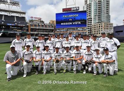 Thumbnail 1 in Mission Vista vs Fallbrook (Petco Park) photogallery.