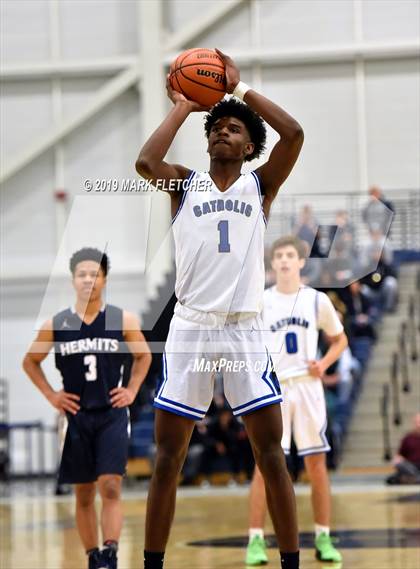 Thumbnail 2 in Wildwood Catholic vs St. Augustine Prep (Cape-Atlantic League Championship) photogallery.