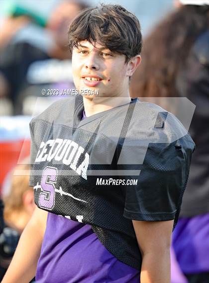 Thumbnail 2 in Hillsdale vs Richmond @ Sequoia (3-way scrimmage) photogallery.
