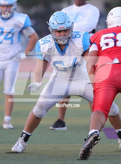 Thumbnail 2 in Hillsdale vs Richmond @ Sequoia (3-way scrimmage) photogallery.