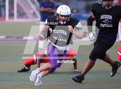Thumbnail 2 in Hillsdale vs Richmond @ Sequoia (3-way scrimmage) photogallery.