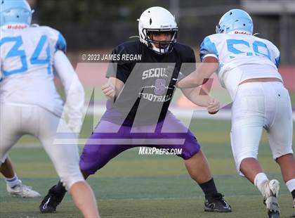 Thumbnail 2 in Hillsdale vs Richmond @ Sequoia (3-way scrimmage) photogallery.