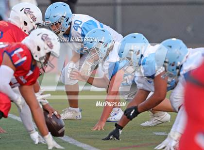 Thumbnail 2 in Hillsdale vs Richmond @ Sequoia (3-way scrimmage) photogallery.