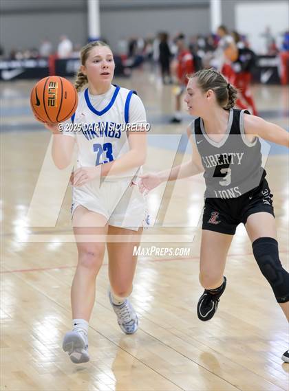 Thumbnail 1 in Coeur d'Alene vs. Liberty  (Nike Tournament of Champions) photogallery.