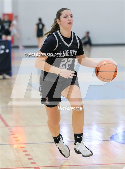 Thumbnail 1 in Coeur d'Alene vs. Liberty  (Nike Tournament of Champions) photogallery.
