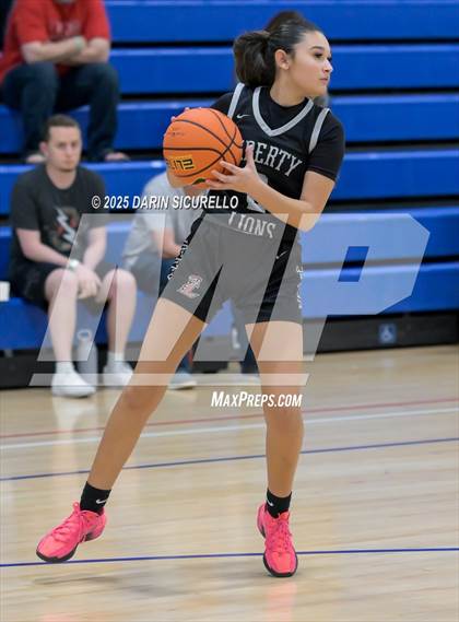 Thumbnail 1 in Coeur d'Alene vs. Liberty  (Nike Tournament of Champions) photogallery.
