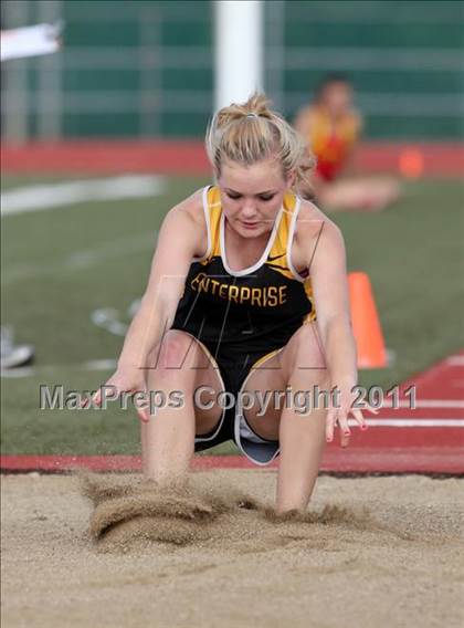 Thumbnail 2 in CIF NS Masters D1 Track & Field Championships (Girls Triple Jump) photogallery.