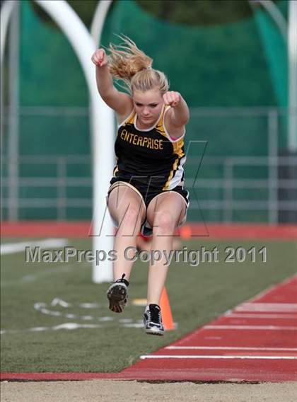 Thumbnail 1 in CIF NS Masters D1 Track & Field Championships (Girls Triple Jump) photogallery.
