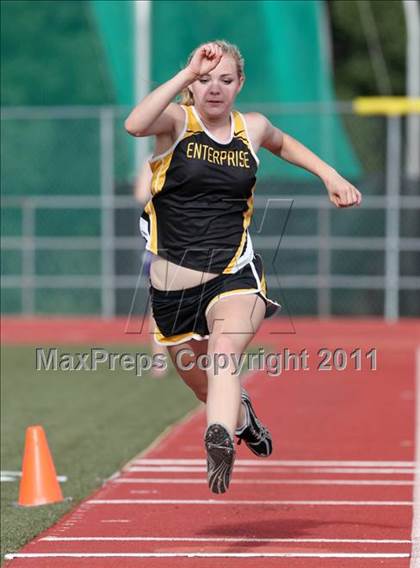 Thumbnail 2 in CIF NS Masters D1 Track & Field Championships (Girls Triple Jump) photogallery.