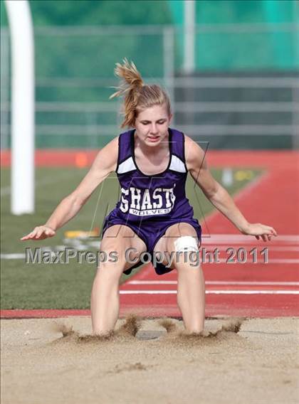 Thumbnail 3 in CIF NS Masters D1 Track & Field Championships (Girls Triple Jump) photogallery.