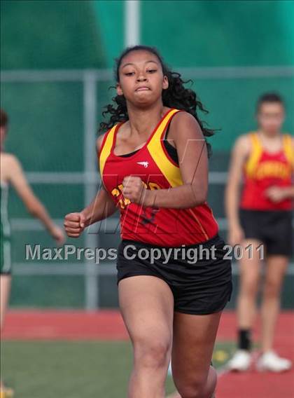 Thumbnail 2 in CIF NS Masters D1 Track & Field Championships (Girls Triple Jump) photogallery.