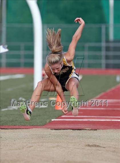 Thumbnail 3 in CIF NS Masters D1 Track & Field Championships (Girls Triple Jump) photogallery.