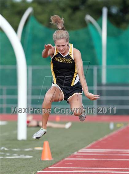 Thumbnail 2 in CIF NS Masters D1 Track & Field Championships (Girls Triple Jump) photogallery.