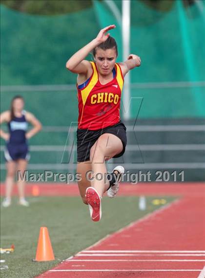 Thumbnail 2 in CIF NS Masters D1 Track & Field Championships (Girls Triple Jump) photogallery.