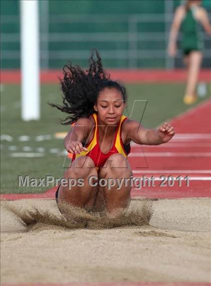 Thumbnail 3 in CIF NS Masters D1 Track & Field Championships (Girls Triple Jump) photogallery.