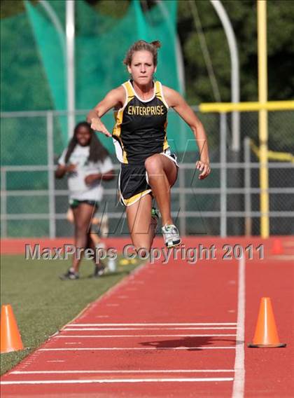Thumbnail 2 in CIF NS Masters D1 Track & Field Championships (Girls Triple Jump) photogallery.